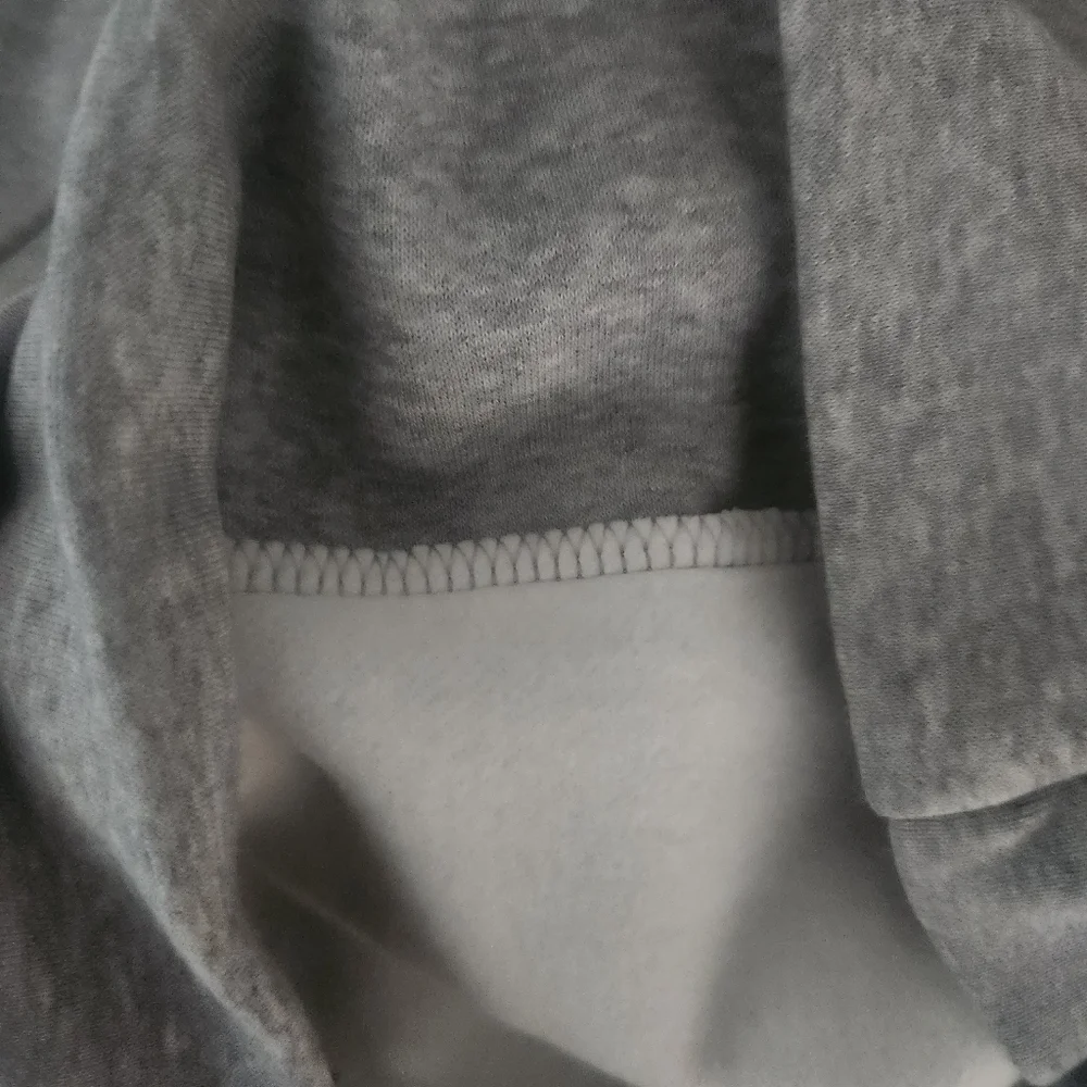 HP!❤️NWT ADIDAS Gray Pullover Logo Hoodie Men's Internal OH Fleece Lined XS - Picture 13 of 16